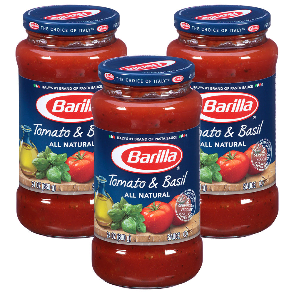 Barilla Premium Sauce Tomato & Basil; 24 Ounces; 8 Per Case - High Mart Wholesale