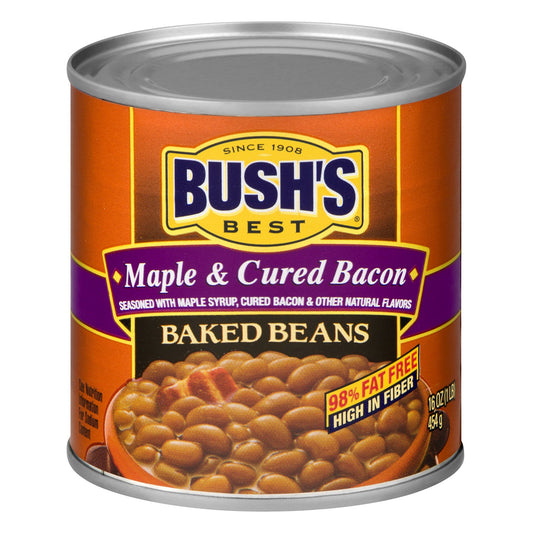 Bush's Best Maple Bacon Baked Beans; 16 Ounces; 12 Per Case