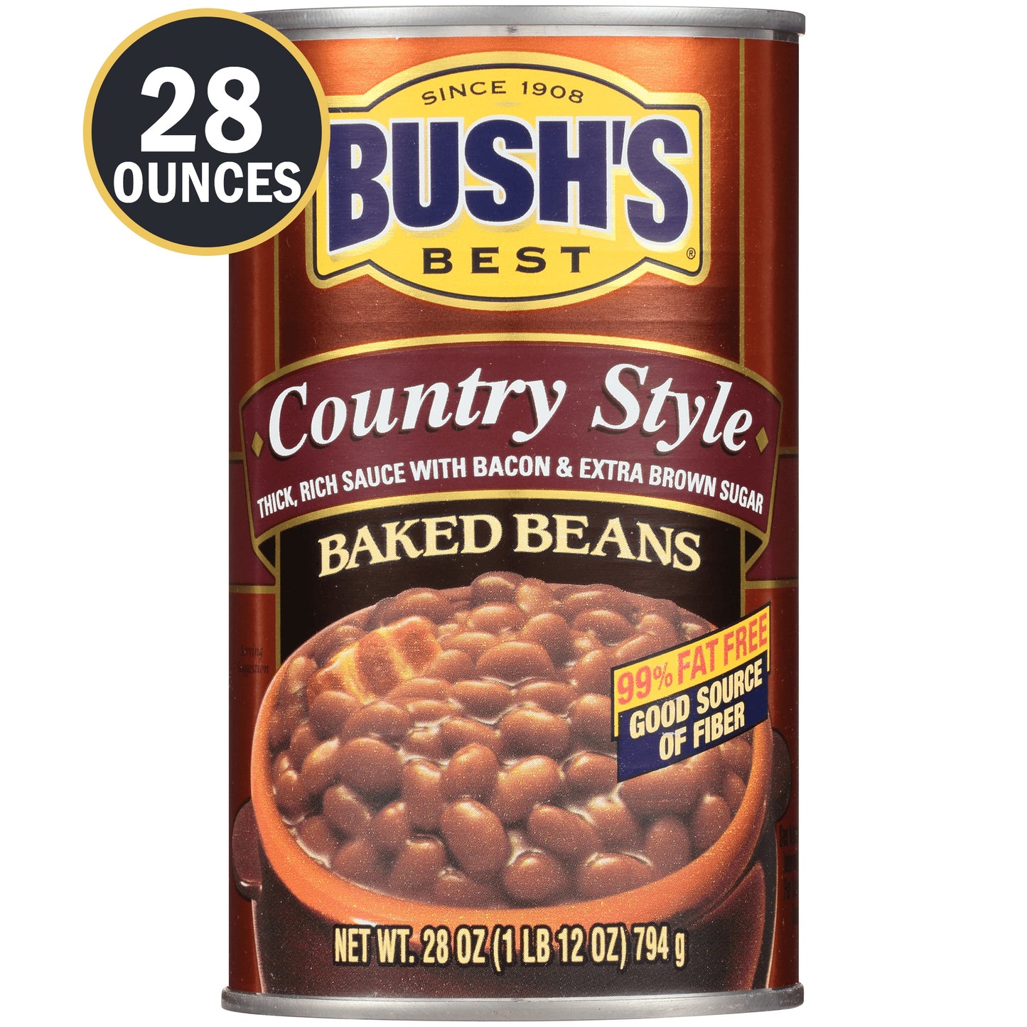 Bush's Best Country Style Baked Beans; 28 Ounces; 12 Per Case