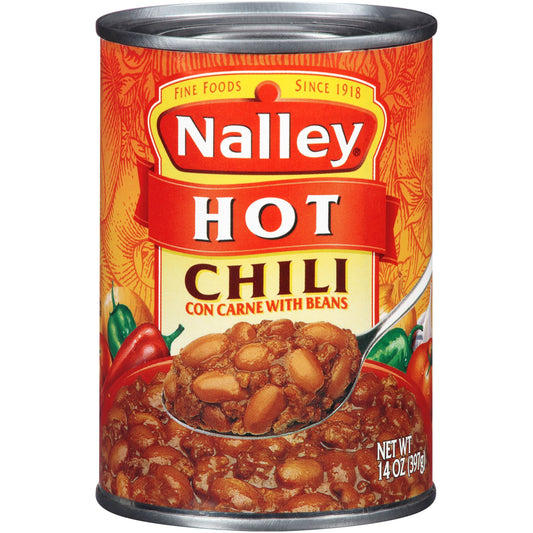 Nalley Nalley Chili With Beans Hot; 14 Ounces; 24 Per Case