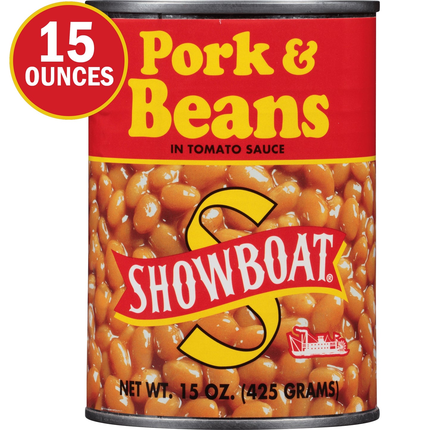 Showboat Bean Pork & Beans; 15 Ounce; 12 Per Case