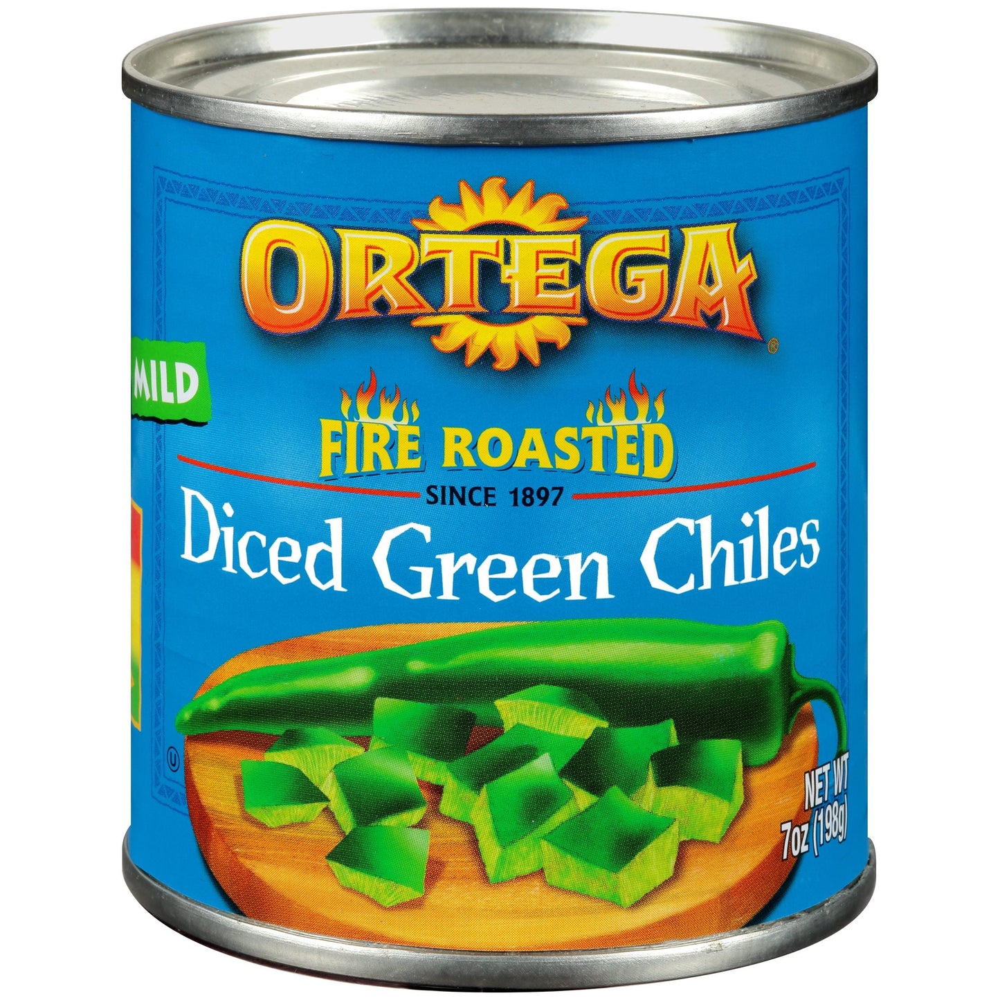 Ortega Diced Green Chiles; 7 Ounces; 24 Per Case