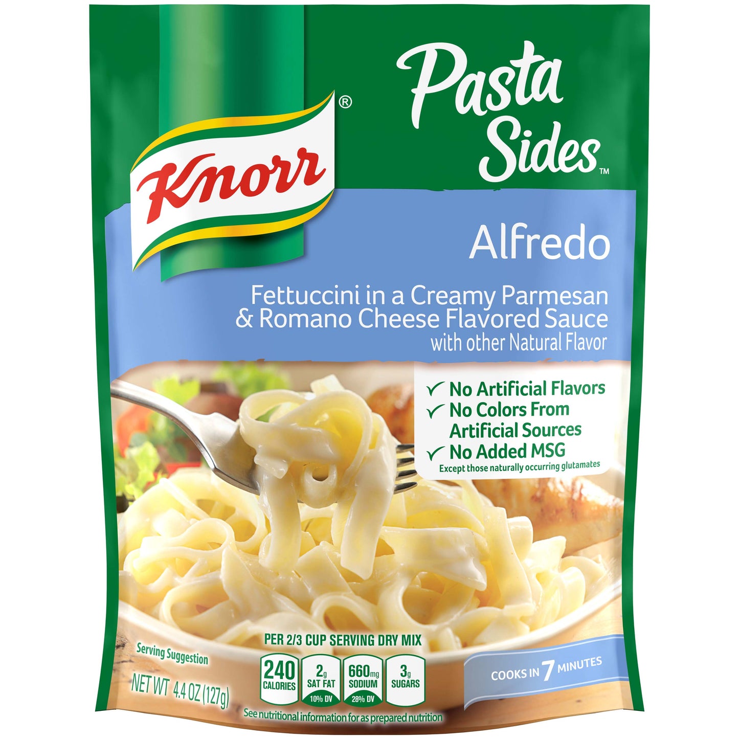 Knorr Pasta Sides Alfredo Flavor Pasta; 4.4 Ounces; 12 Per Case