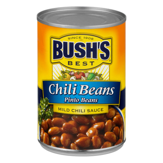 Bush's Best Chili Beans Pinto Beans Mild Chili Sauce; 16 Ounces; 12 Per Case