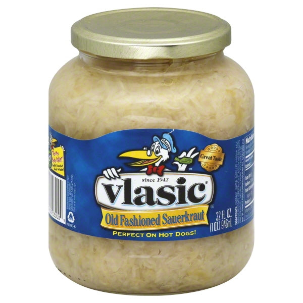 Vlasic Old Fashioned Sauerkraut Jar; 32 Fluid Ounce; 12 Per Case - High Mart Wholesale