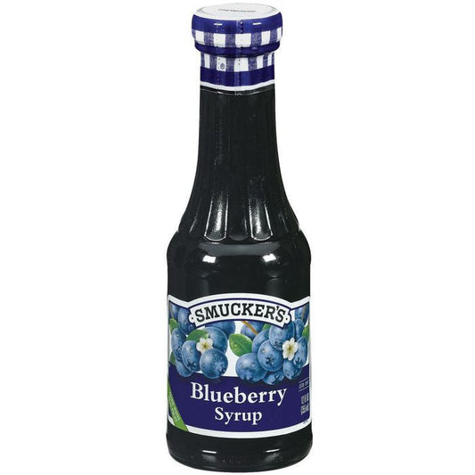 Smucker's Blueberry Syrup Bottle; 12 Fluid Ounce; 6 Per Case - High Mart Wholesale