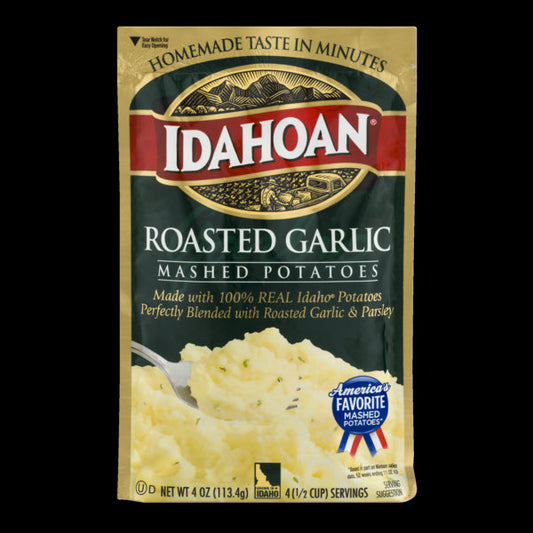 Idahoan Foods Roasted Garlic 4 Ounce Pouch; 4 Ounces; 12 Per Case