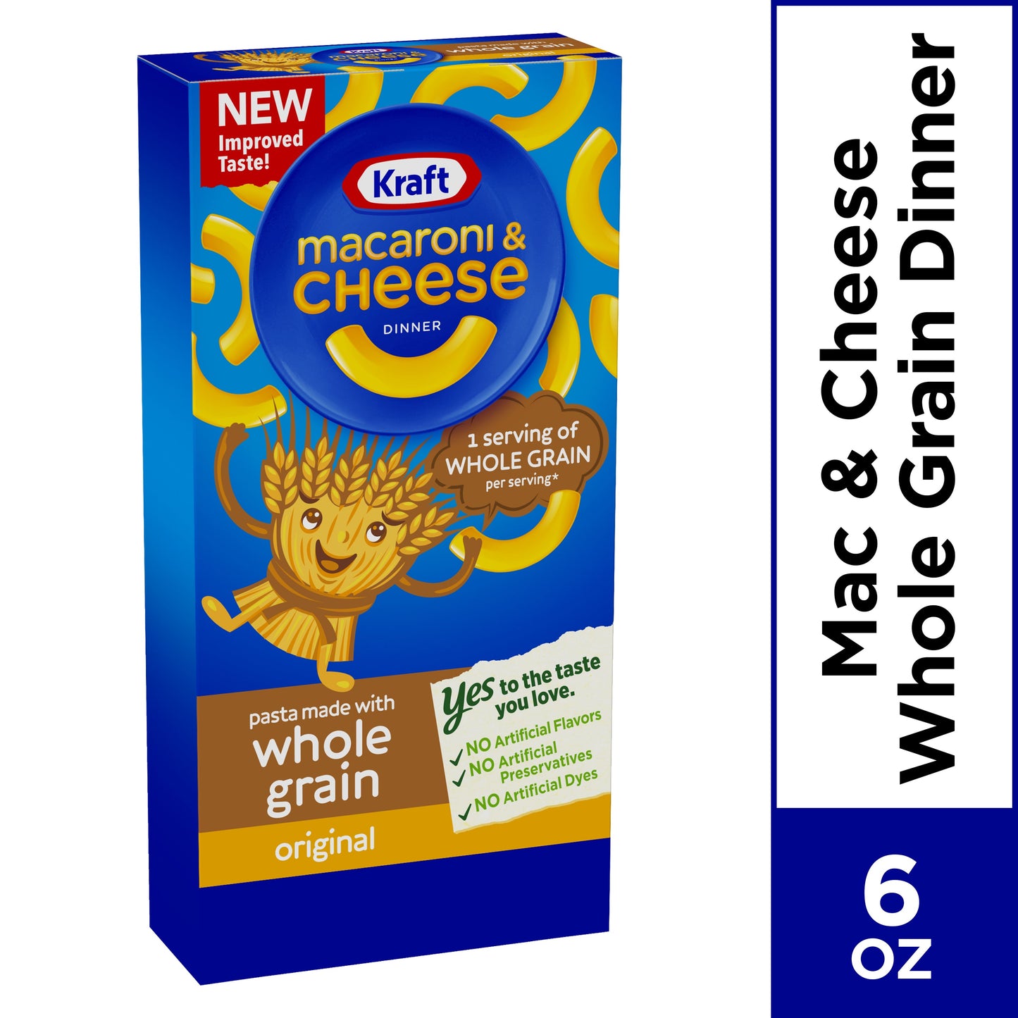 Kraft Mac N Cheese Dinner Whole Grain; 6 Ounces; 12 Per Case