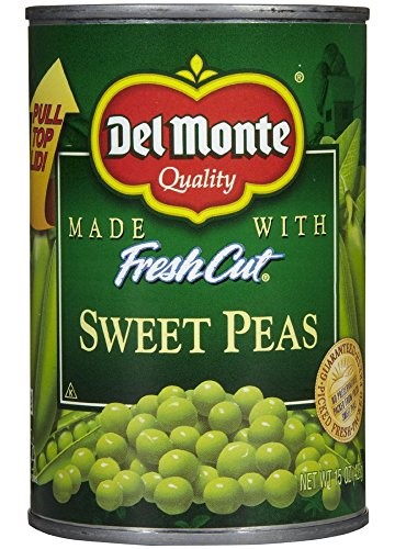 Del Monte Peas Sweet Canned; 15 Ounces; 24 Per Case