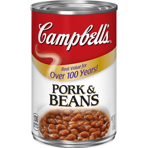 Campbell's Entree Pork & Beans; 11 Ounces; 24 Per Case - High Mart Wholesale