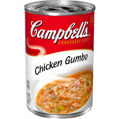 Campbell's Soup Light Red & White Chicken Gumbo; 10.5 Ounces; 12 Per Case - High Mart Wholesale