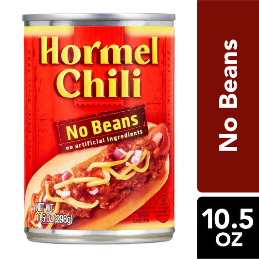 Hormel Chili With Out Beans; 10.5 Ounce; 12 Per Case