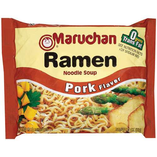Maruchan Instant Pork Flavored Ramen Noodle Soup; 3 Ounces; 24 Per Case - High Mart Wholesale