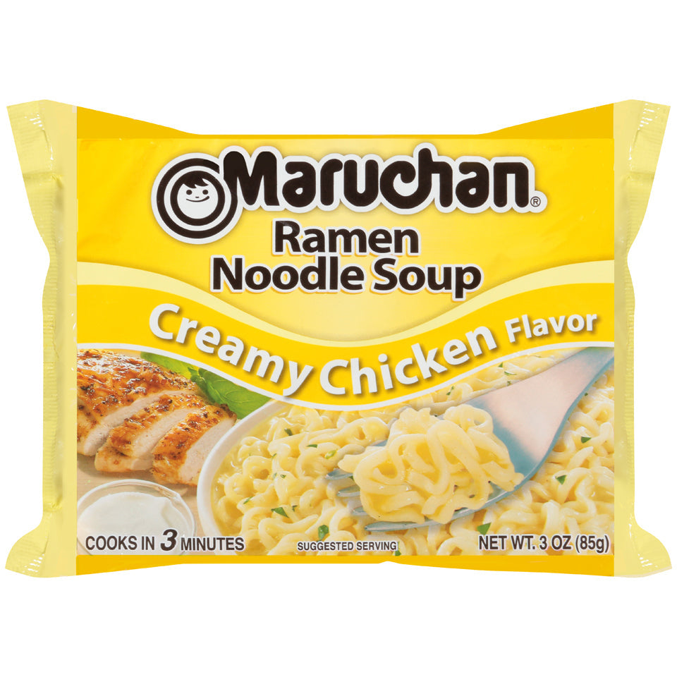 Maruchan Ramen Creamy Chicken Flavored Ramen Noodle Soup; 3 Ounces; 24 Per Case - High Mart Wholesale