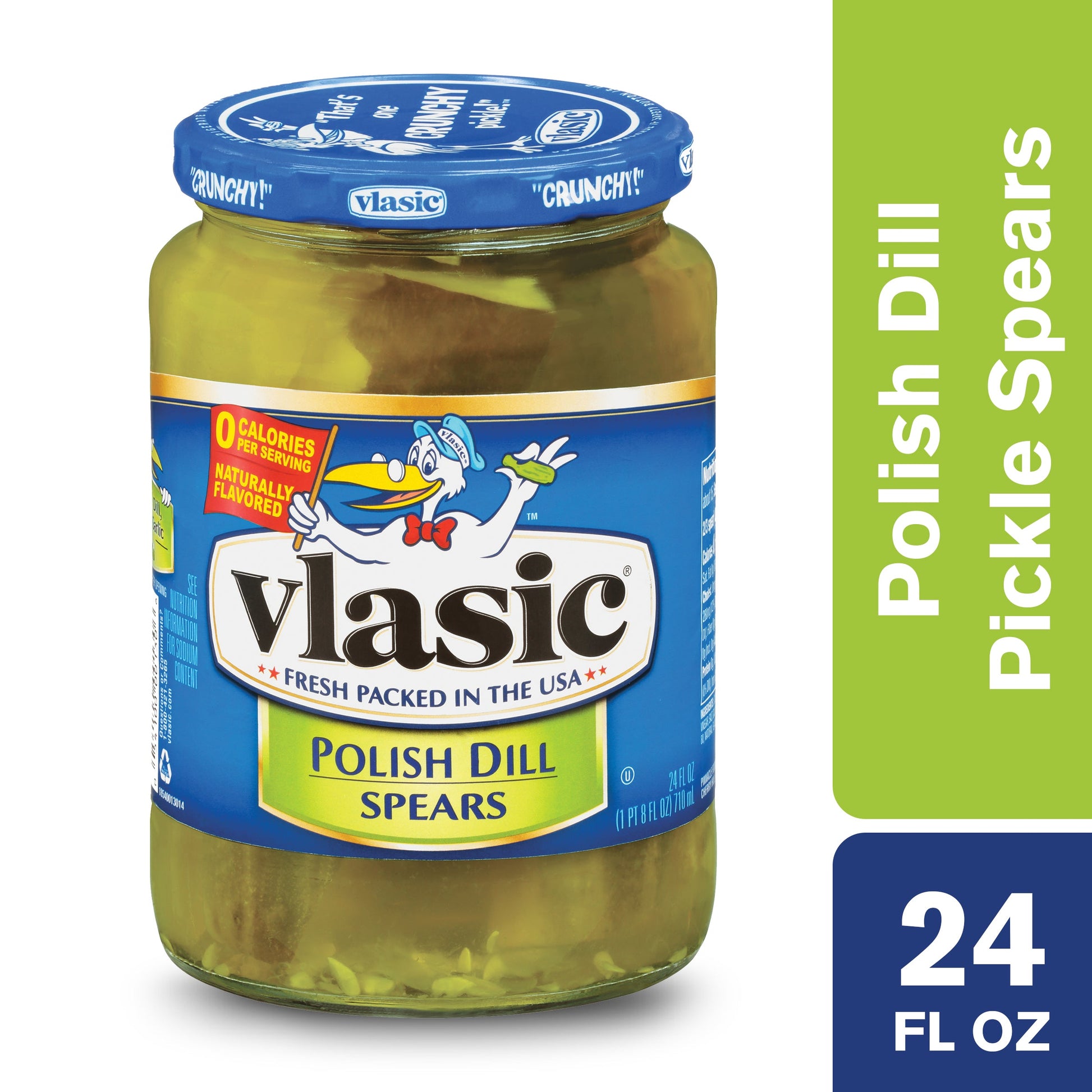 Vlasic Dill Polish Pickle Spear Jar; 24 Ounce; 6 Per Case - High Mart Wholesale