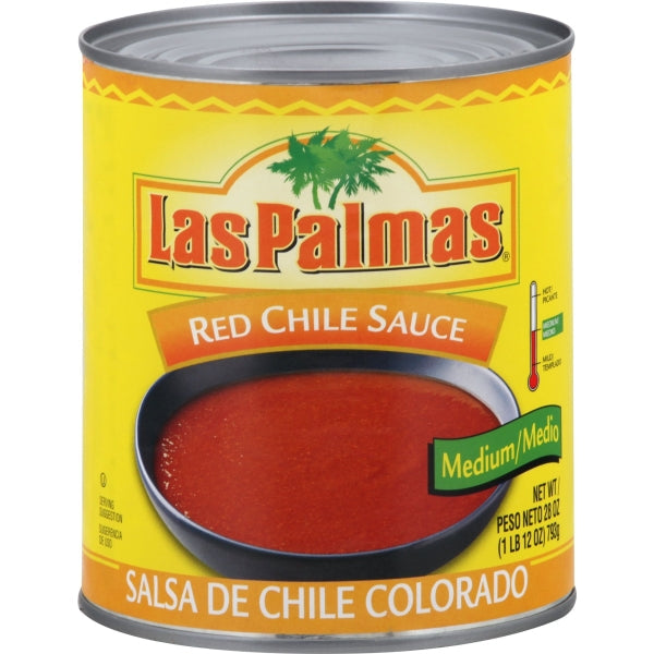 Las Palmas Medium Red Chili Sauce; 28 Ounces; 12 Per Case - High Mart Wholesale