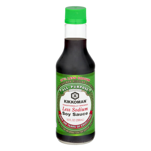 Kikkoman Less Sodium Soy Sauce; 296 Milliliter; 12 Per Case - High Mart Wholesale