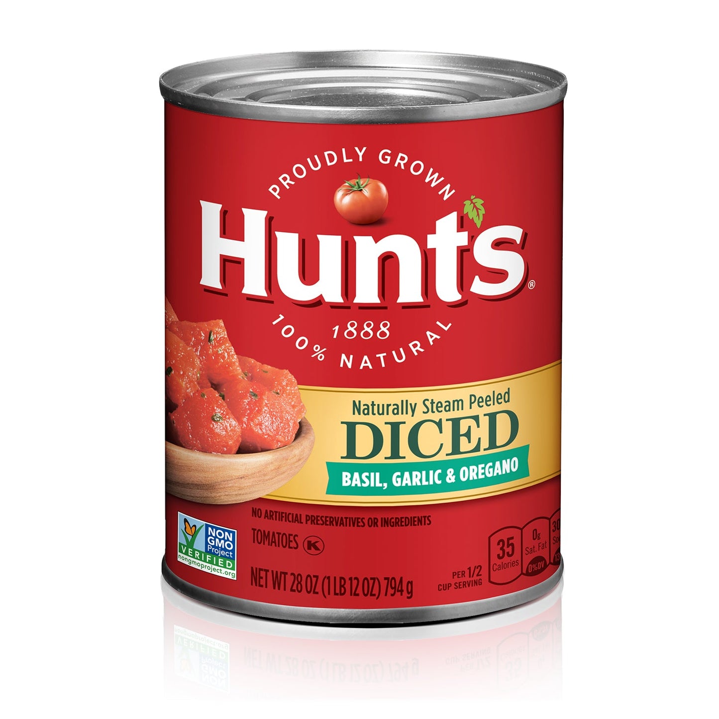 Hunt's Hunts Diced Tomato Basil Garlic Oregano; 28 Ounces; 12 Per Case