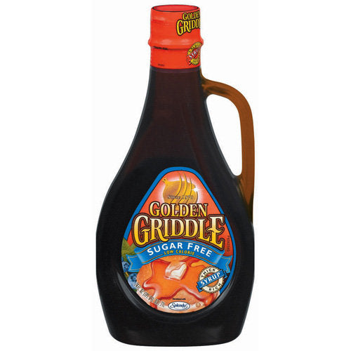 Golden Griddle Sugar Free Pancake Syrup Bottle; 24 Fluid Ounce; 12 Per Case - High Mart Wholesale