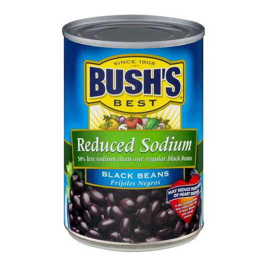 Bush's Best Reduced Sodium Black Beans; 15 Ounces; 12 Per Case