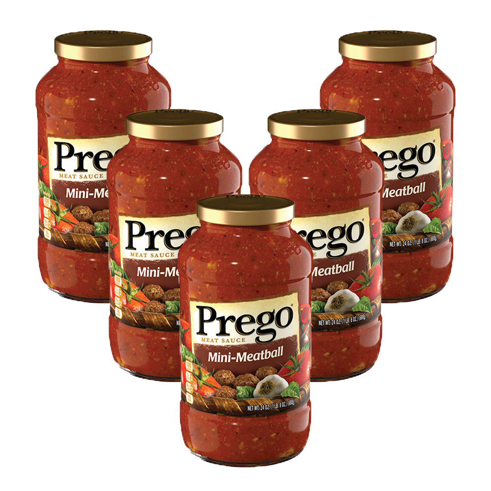 Prego Sauce Spaghetti Mini Meatball; 24 Ounces; 12 Per Case - High Mart Wholesale