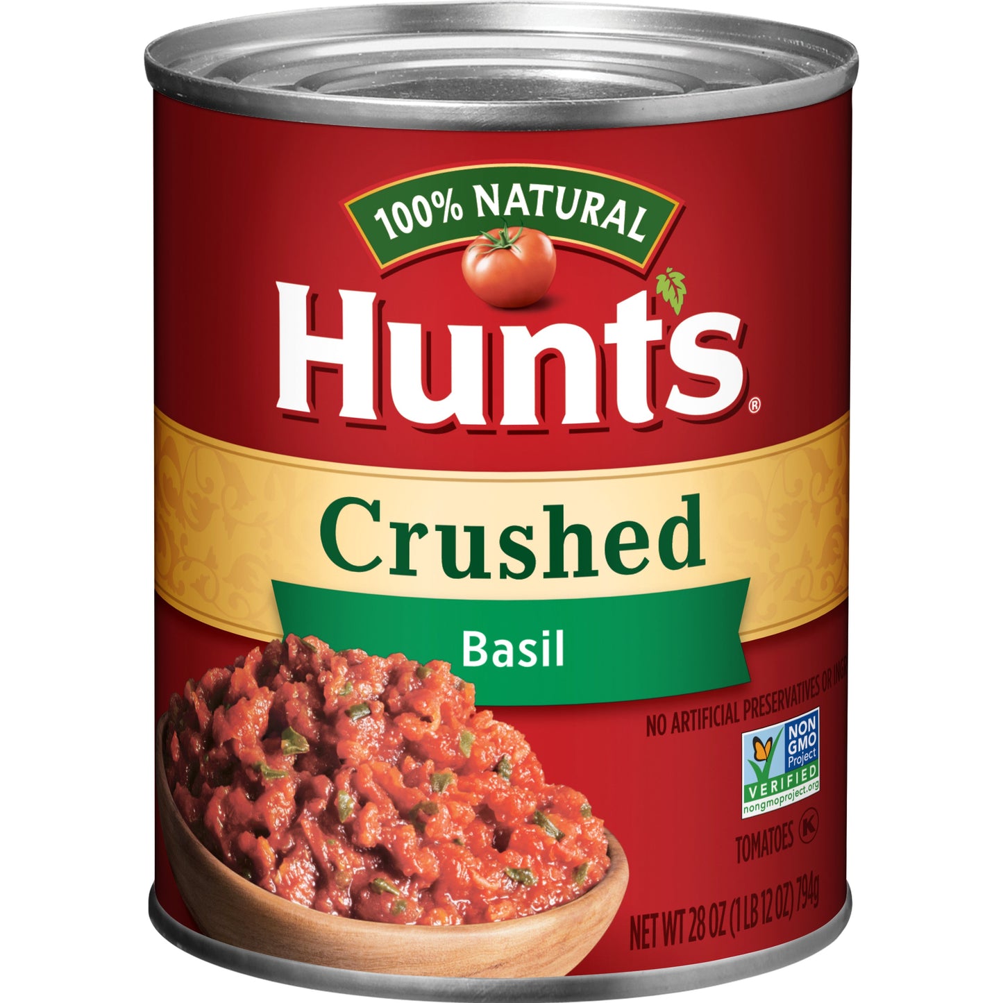 Hunt's Crushed Tomatoes With Basil; 28 Ounces; 12 Per Case