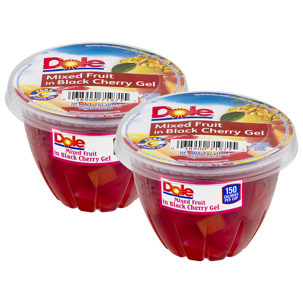 Dole Mixed Fruit In Black Cherry Gel; 7 Ounces; 12 Per Case