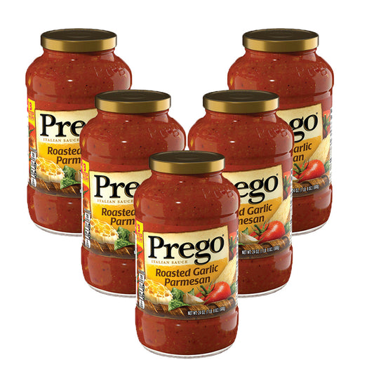 Prego Sauce Spaghetti Roasted Garlic Parmesan; 24 Ounces; 12 Per Case - High Mart Wholesale