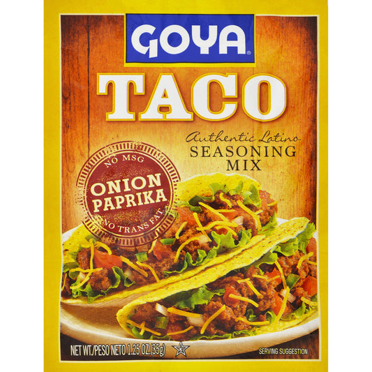 Goya Seasoning Mix Taco; 1.25 Ounces; 24 Per Case