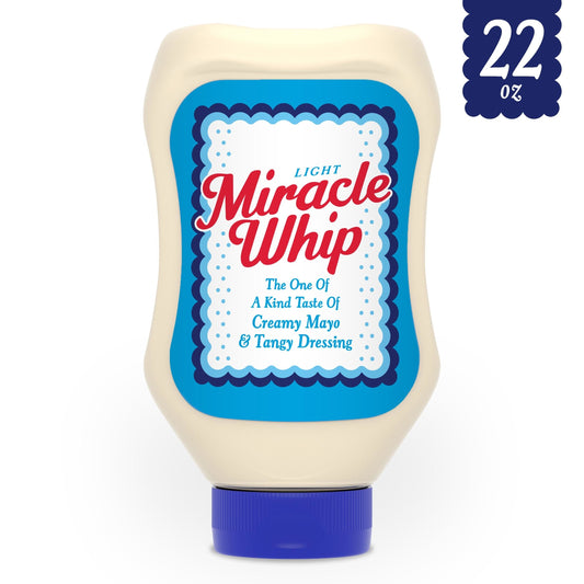 Miracle Whip Light Mayonnaise Bottle; 22 Fluid Ounce; 8 Per Case