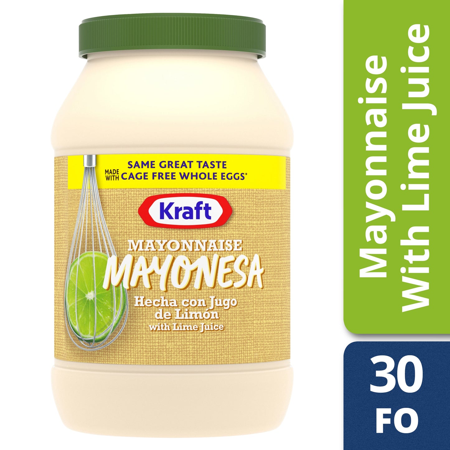 Kraft Reduced Fat With Olive Oil Mayonnaise Jar; 30 Fluid Ounce; 12 Per Case