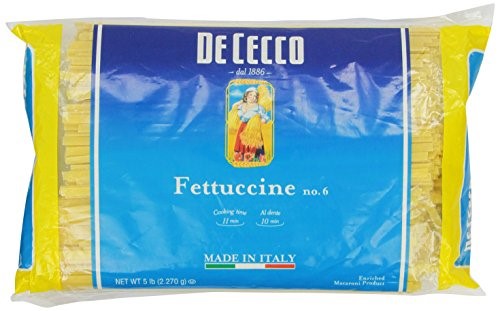 De Cecco No. 6 Fettuccini; 5 Pounds; 4 Per Case