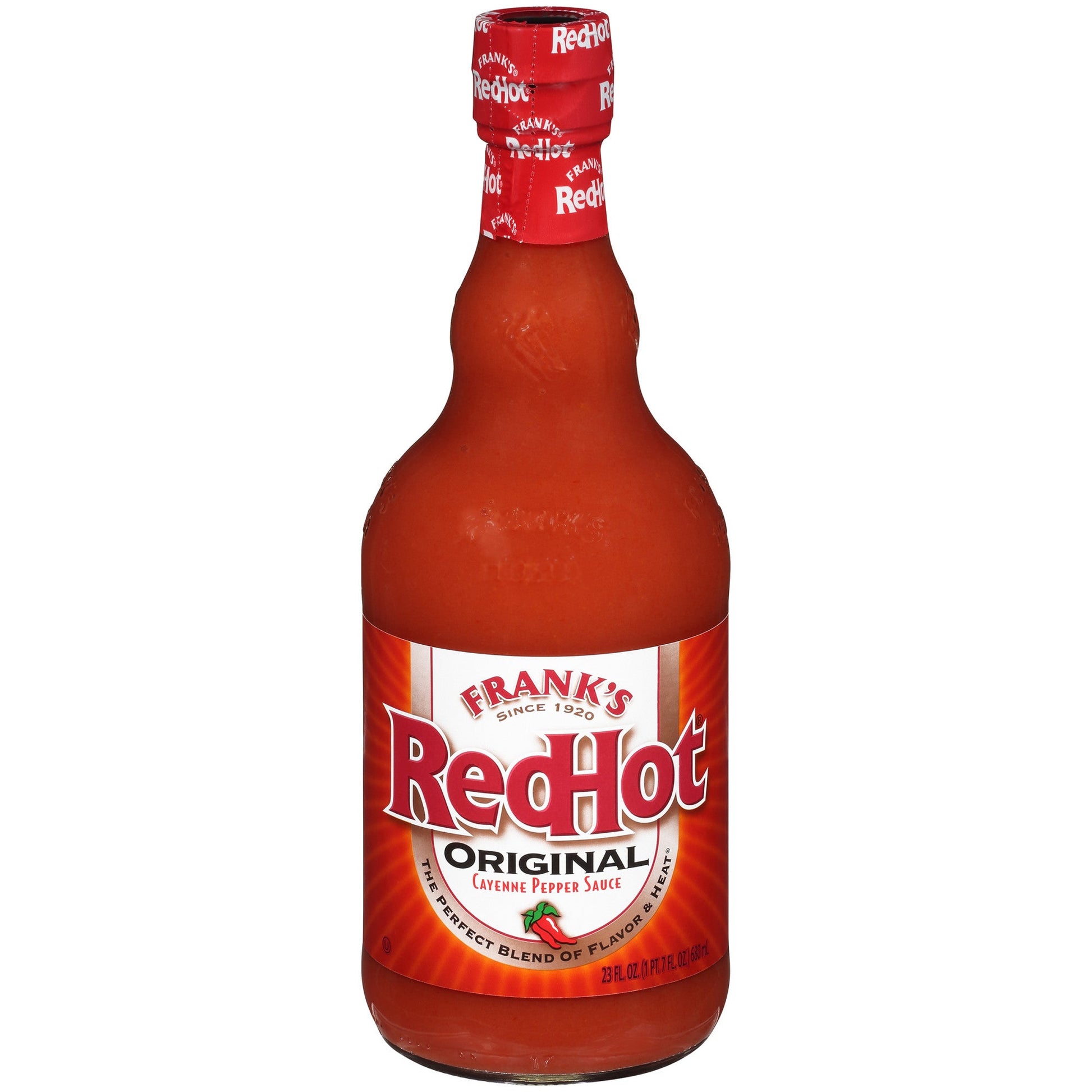 Frank's Redhot Original Red Hot Sauce Bottle; 23 Fluid Ounce; 12 Per Case - High Mart Wholesale