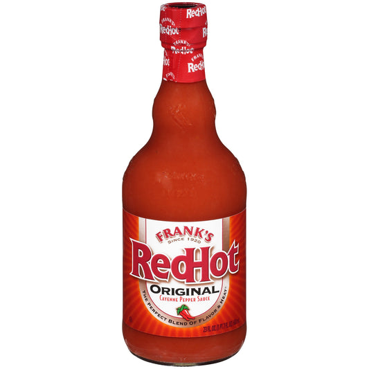 Frank's Redhot Original Red Hot Sauce Bottle; 23 Fluid Ounce; 12 Per Case - High Mart Wholesale