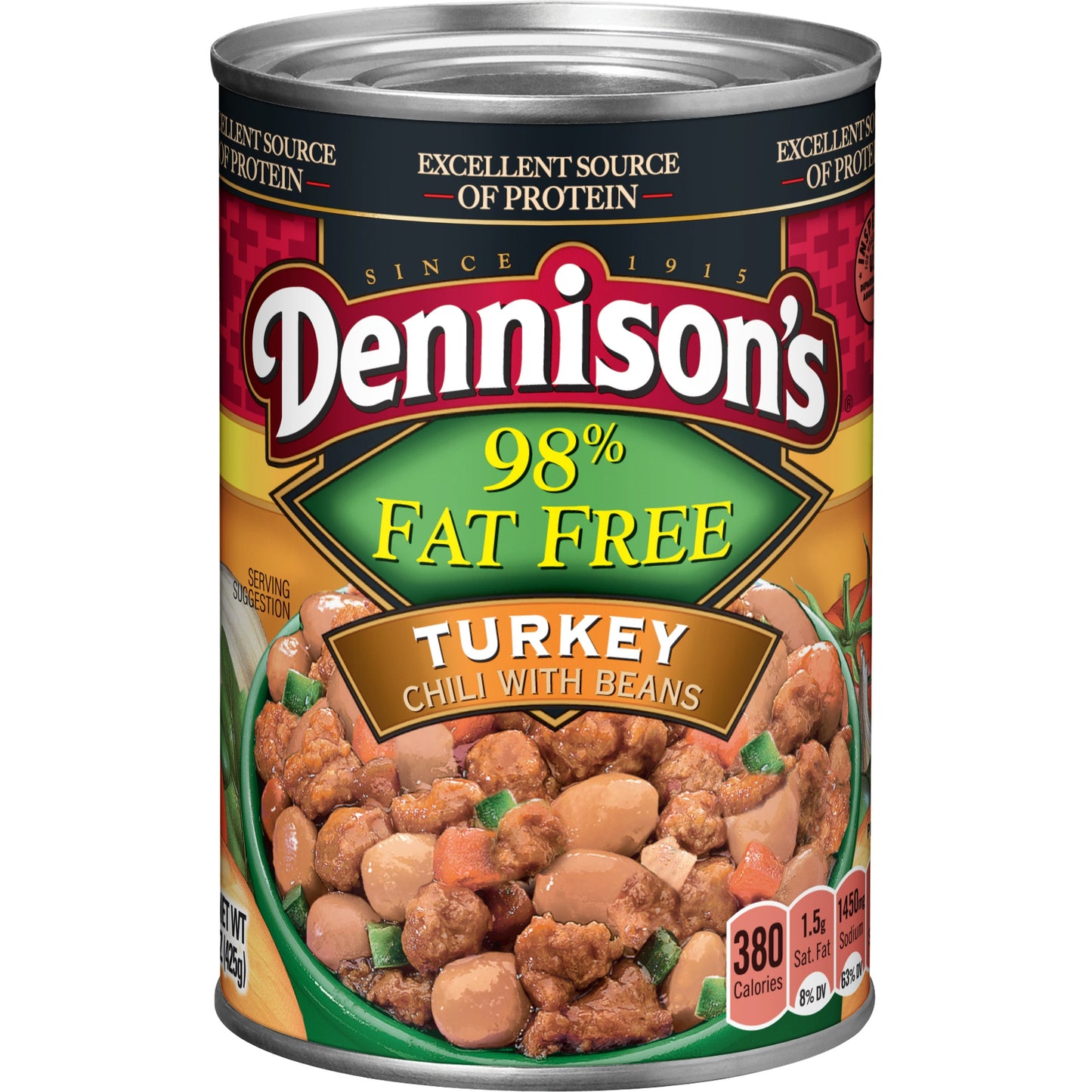 Dennison Chili Turkey; 15 Ounces; 12 Per Case - High Mart Wholesale