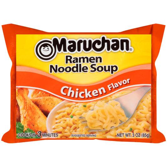 Maruchan Instant Chicken Flavored Ramen Noodle Soup; 3 Ounce; 24 Per Case - High Mart Wholesale