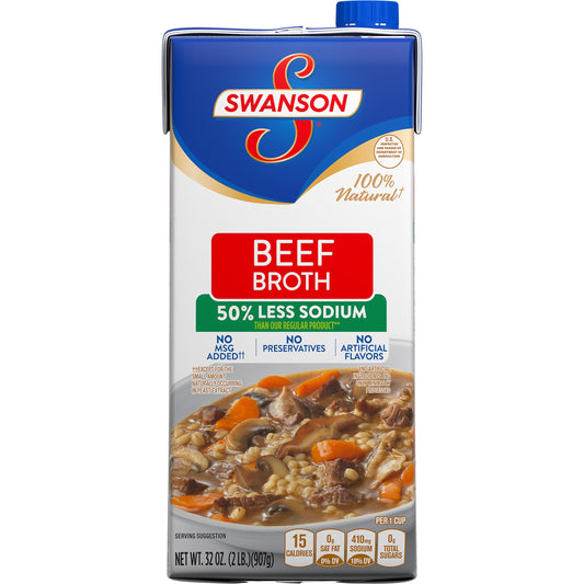 Swanson Beef Broth; 32 Ounces; 12 Per Case - High Mart Wholesale