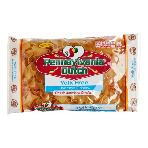 Pennsylvania Dutch Yolk-Free Egg Noodle Homestyle Ribbons; 12 Ounces; 12 Per Case