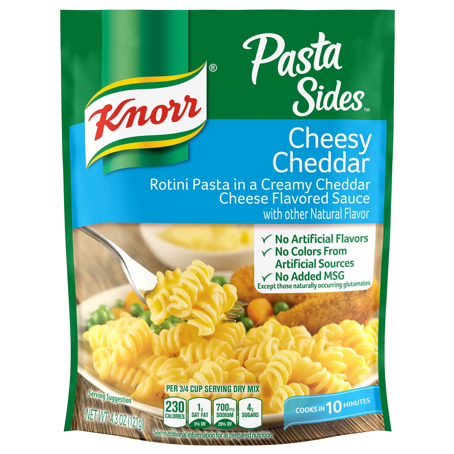 Knorr Side Meal Pasta & Sauce Cheesy Cheddar; 4.3 Ounces; 8 Per Case