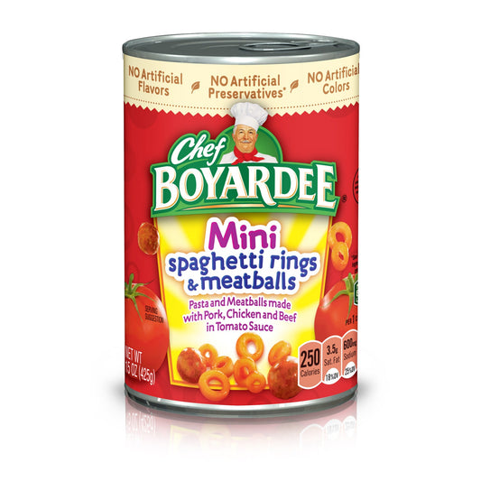 Chef Boyardee Chef Boyardee Spaghetti Rings With Meatball Bites; 15 Ounces; 24 Per Case - High Mart Wholesale
