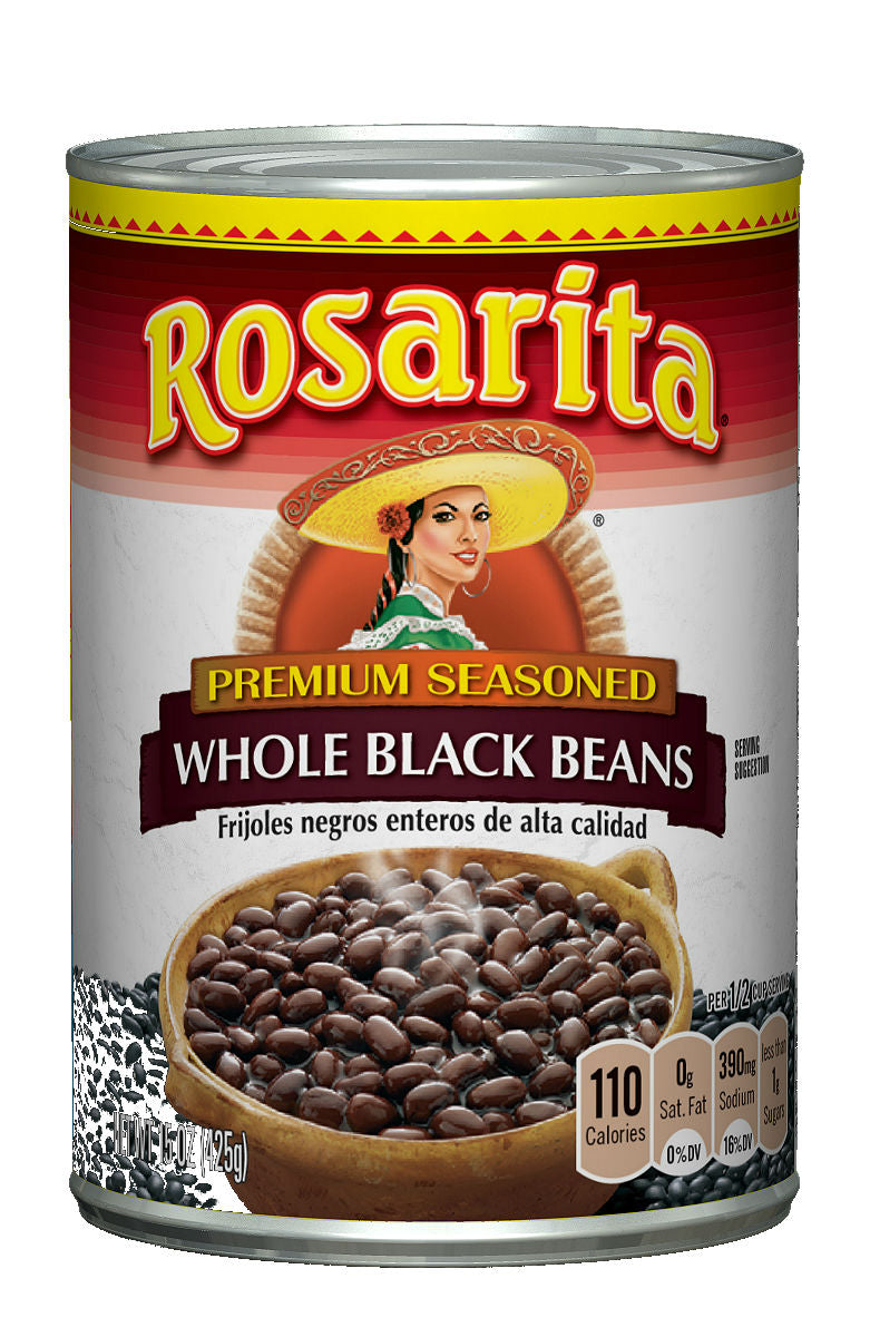 Rosarita Black Bean Whole; 15 Ounces; 12 Per Case - High Mart Wholesale