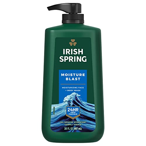 Irish Spring Body Wash Moisture Blast Pump; 30 Fluid Ounces; 4 Per Case
