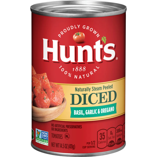 Hunt's Hunts Diced Tomato Italian Herb; 14.5 Ounces; 12 Per Case