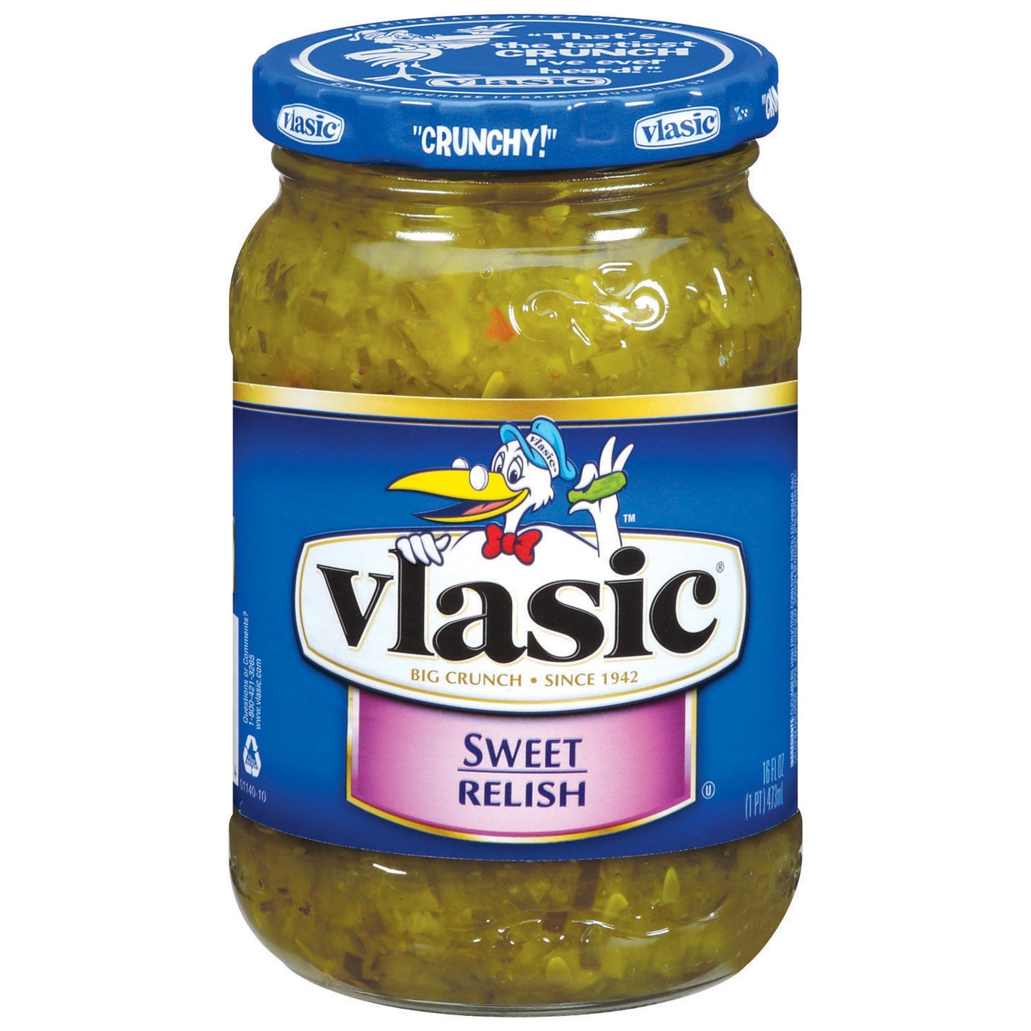 Vlasic Sweet Relish Jar; 16 Fluid Ounce; 12 Per Case - High Mart Wholesale