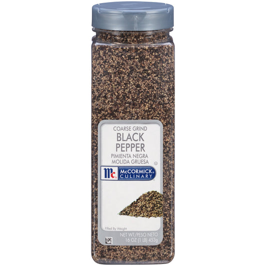 Mccormick Culinary Coarse Ground Black Pepper; 1 Pounds; 6 Per Case - High Mart Wholesale