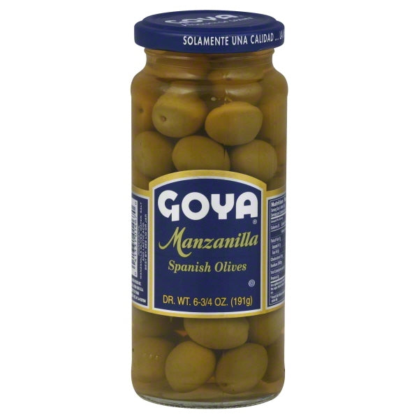 Goya Manzanilla Olives; 6.75 Ounce; 24 Per Case
