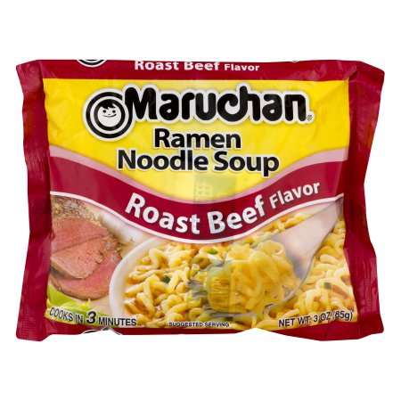 Maruchan Ramen Roast Beef Flavored Ramen Noodle Soup; 3 Ounces; 24 Per Case - High Mart Wholesale