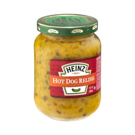 Heinz Hot Dog Relish Jar; 10 Fluid Ounce; 12 Per Case