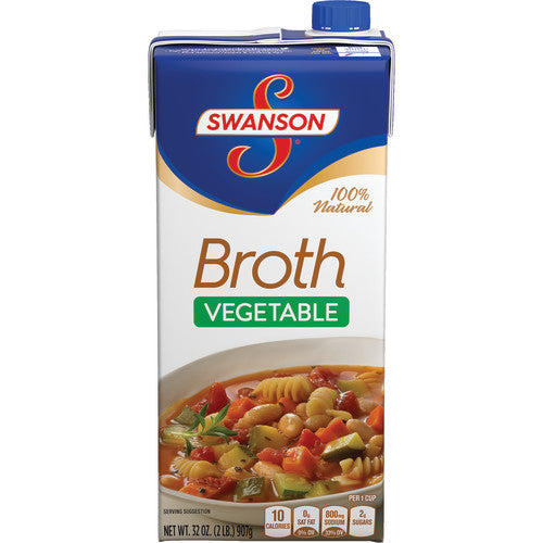 Swanson Vegetable Broth; 32 Ounces; 12 Per Case - High Mart Wholesale