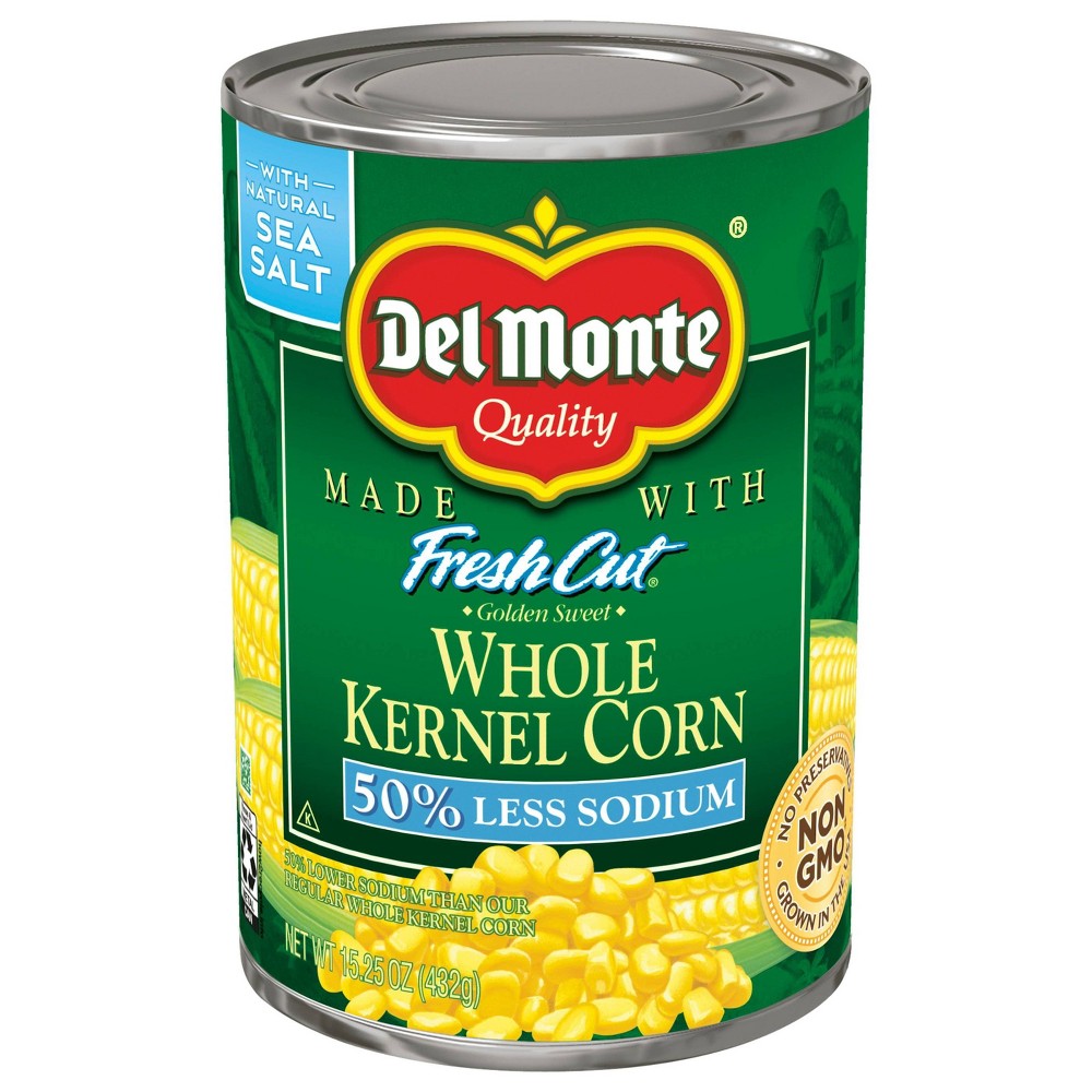 Del Monte Corn Whole Kernels Easy Open; 15.25 Ounces; 12 Per Case
